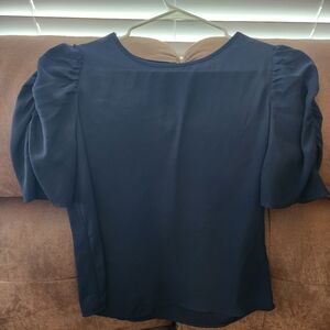 Navy dress blouse